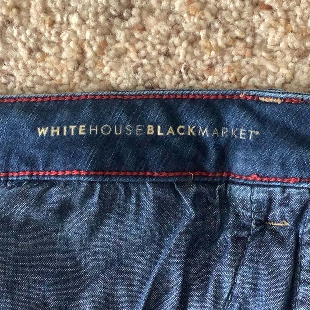 White House Black Market Denim Crop Ankle Jeans Size 10 - Picture 10 of 11